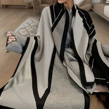 Women's Mid-Length Woolen Cashmere Shawl