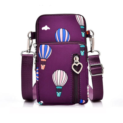 Women's Multi Layer Zipper Mini Oxford Bag