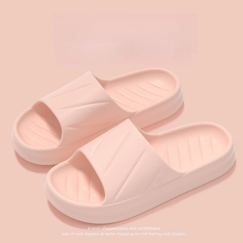 Women's Non-Slip Indoor Outdoor Round Flat Slippers