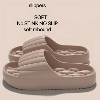 Women's Non-Slip Indoor Outdoor Round Flat Slippers