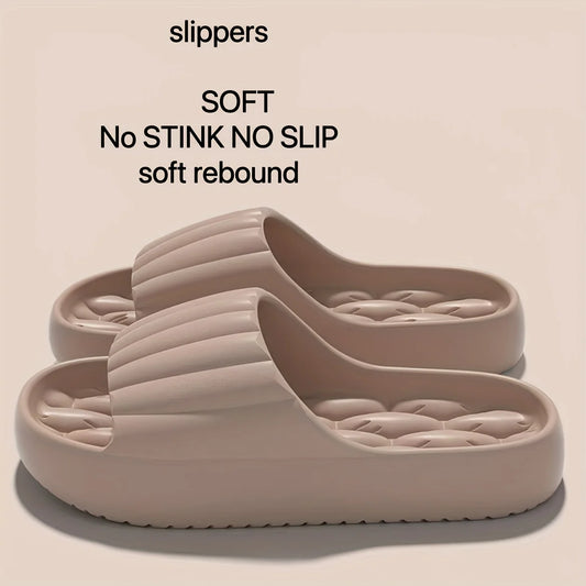 Women's Non-Slip Indoor Outdoor Round Flat Slippers