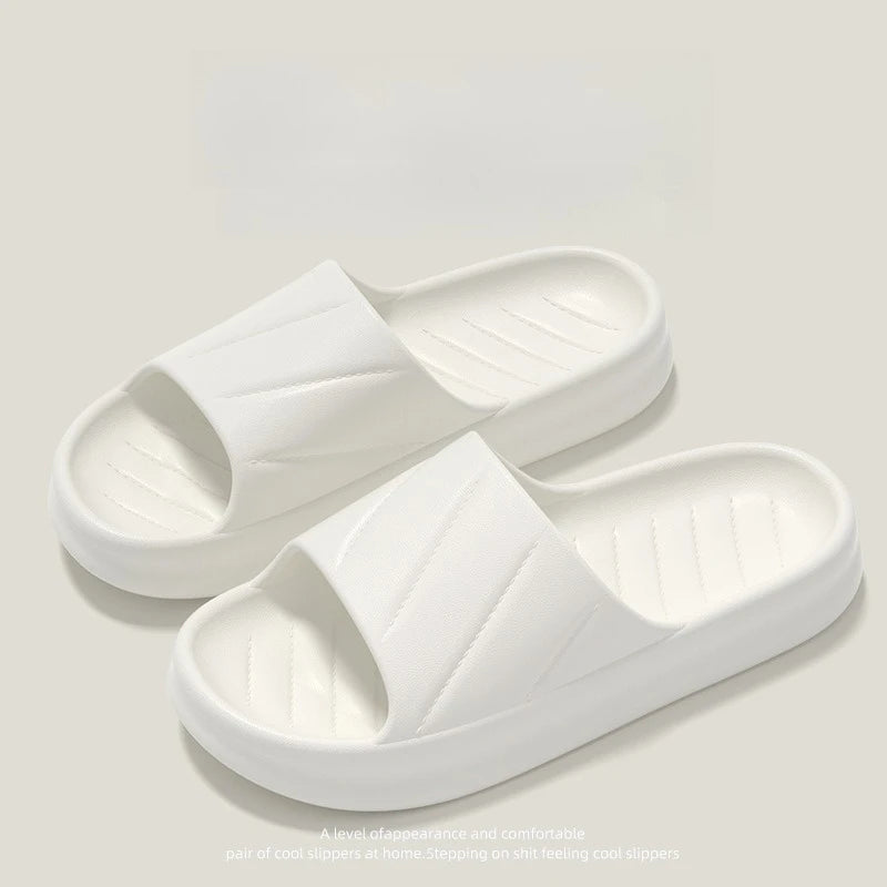 Women's Non-Slip Indoor Outdoor Round Flat Slippers