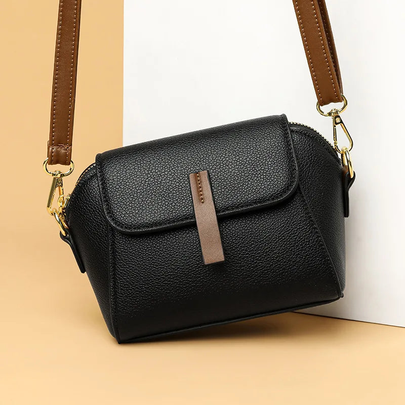 Women's PU Leather Shell Crossbody Bags