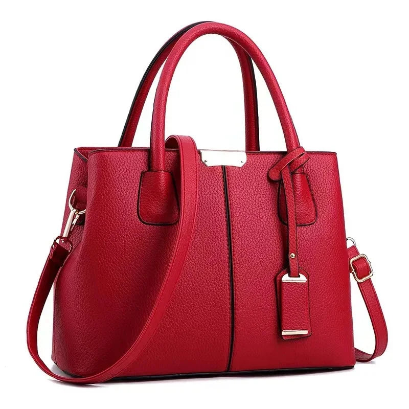 Women's Minimalist PU Leather Tote Bag