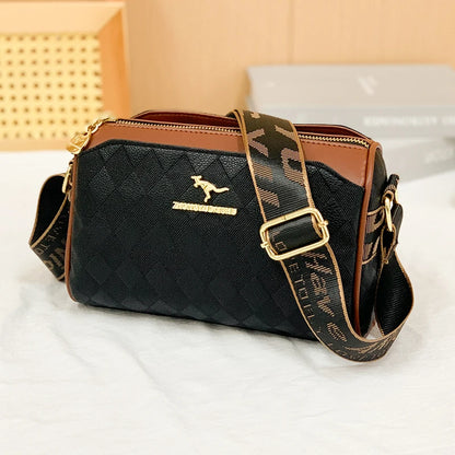 Women's PU Strap Square Designer Messenger Bag