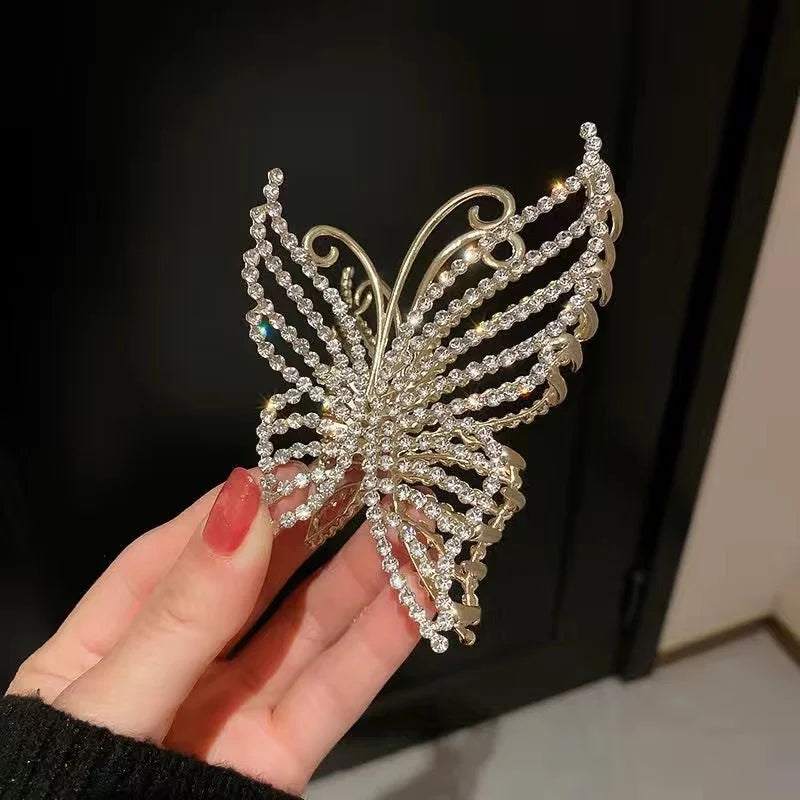 Women's Pearl Crystal Geometric Hair Clips