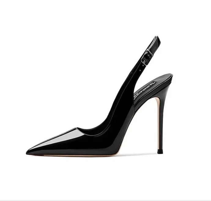 Women's Pointed Toe HighHeel Patent Leather Shoes