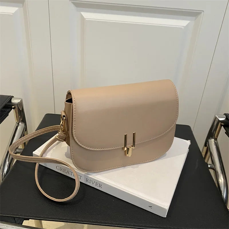 Women's Retro Stripe Single Shoulder Satchel Bag