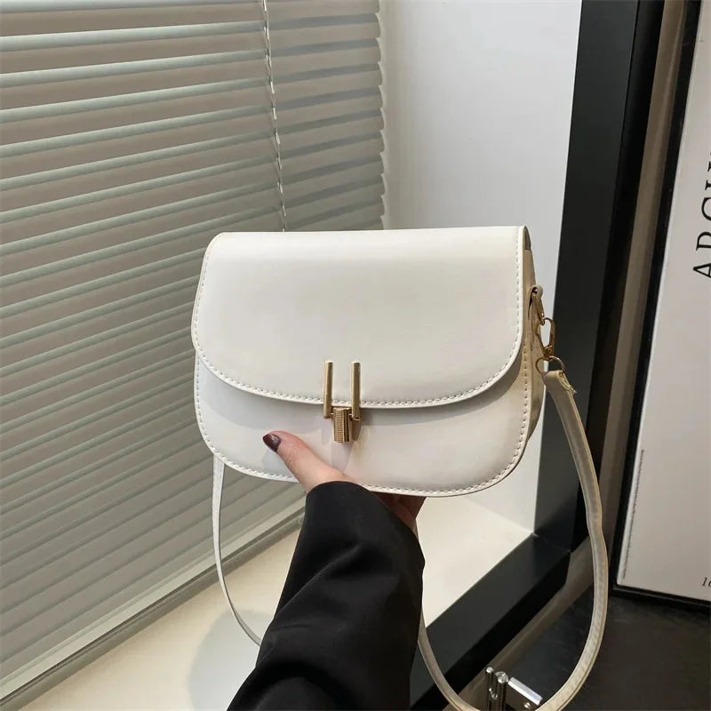 Women's Retro Stripe Single Shoulder Satchel Bag