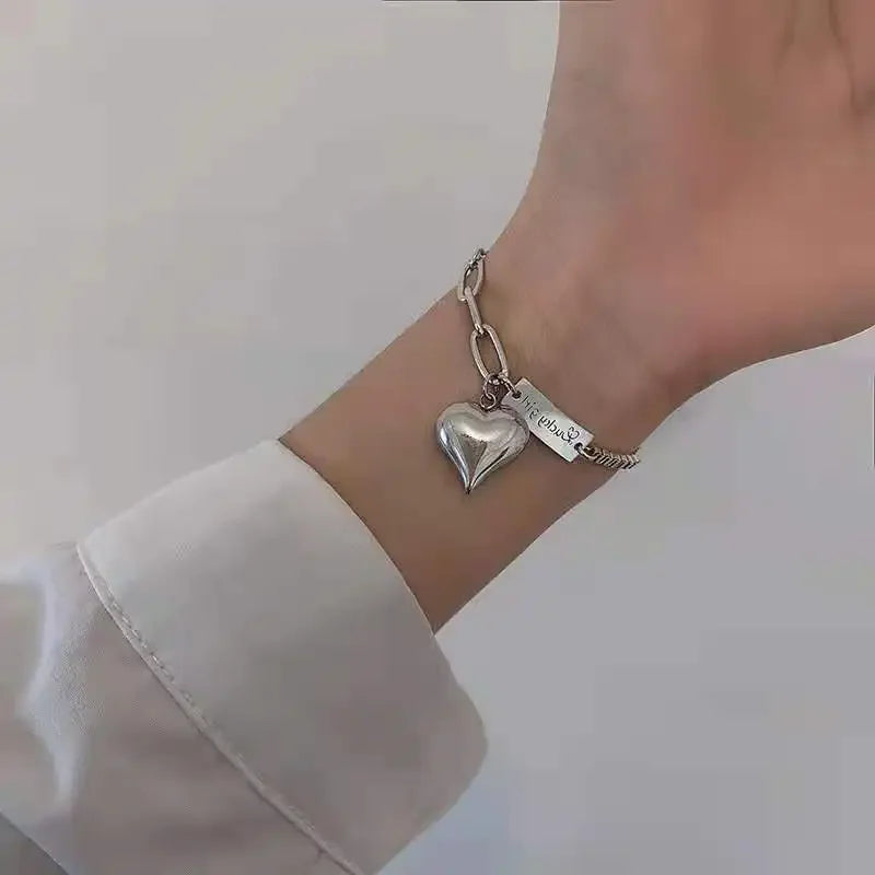 Women's Simple Love Heart Ankle Bracelets