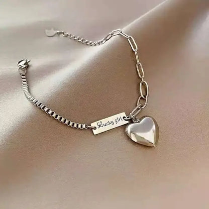 Women's Simple Love Heart Ankle Bracelets