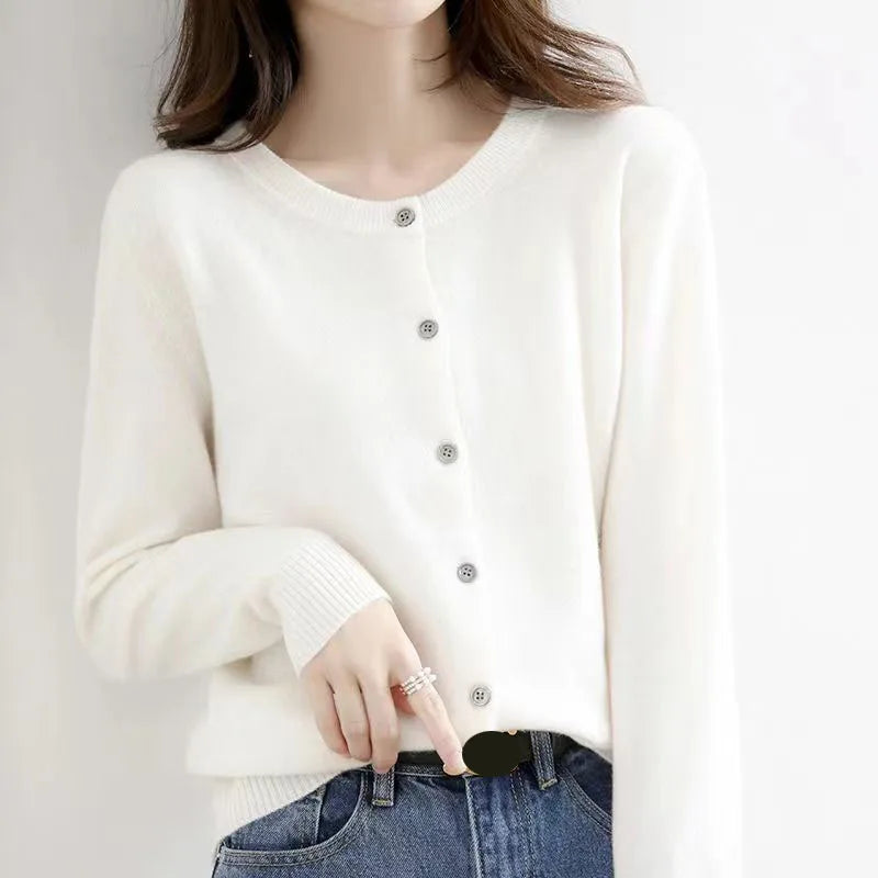 Women's Single Breasted Oversized Cardigan Sweater