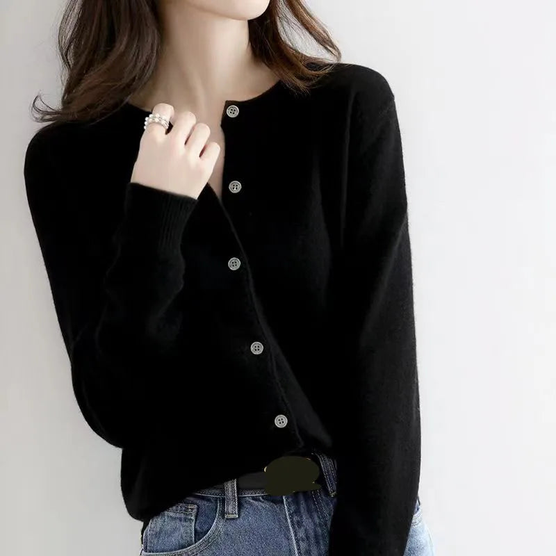 Women's Single Breasted Oversized Cardigan Sweater