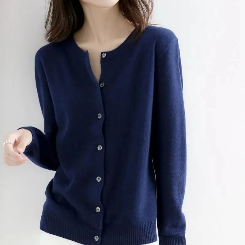 Women's Single Breasted Oversized Cardigan Sweater