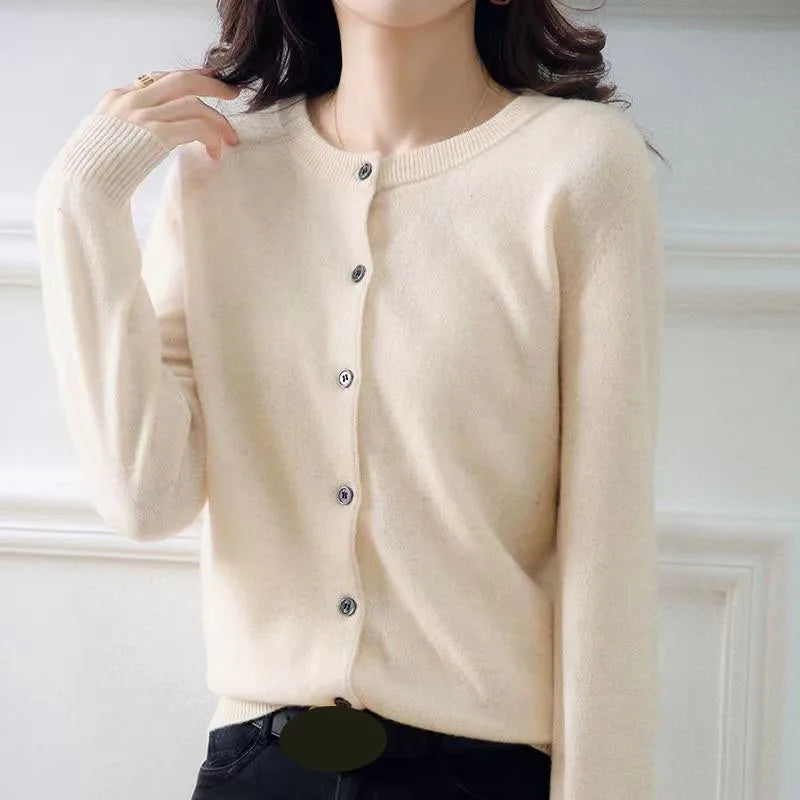 Women's Single Breasted Oversized Cardigan Sweater