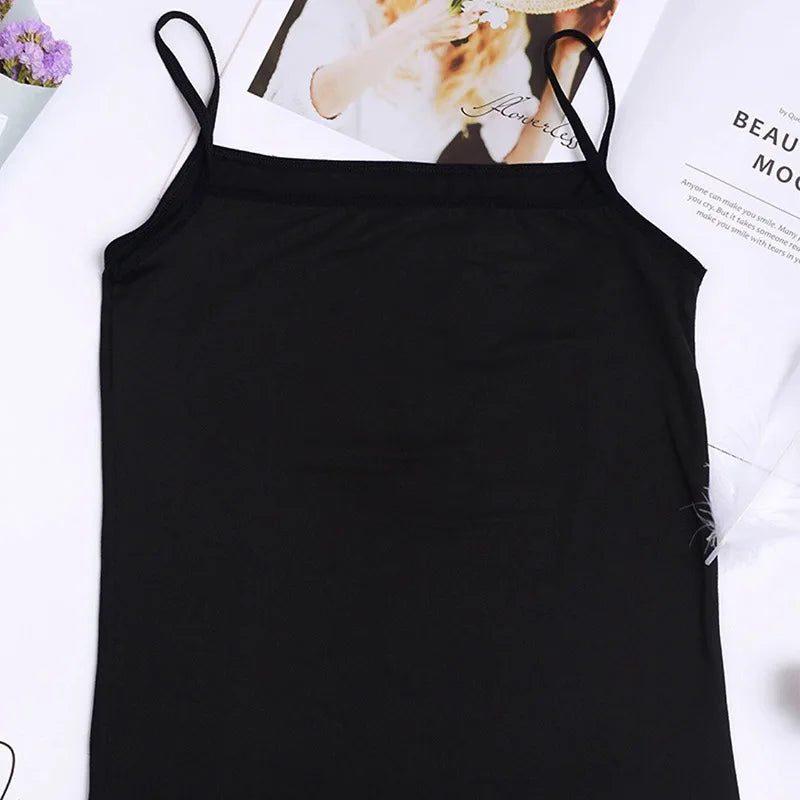 Women's Sleeveless Cotton Camisoles Crop Tops