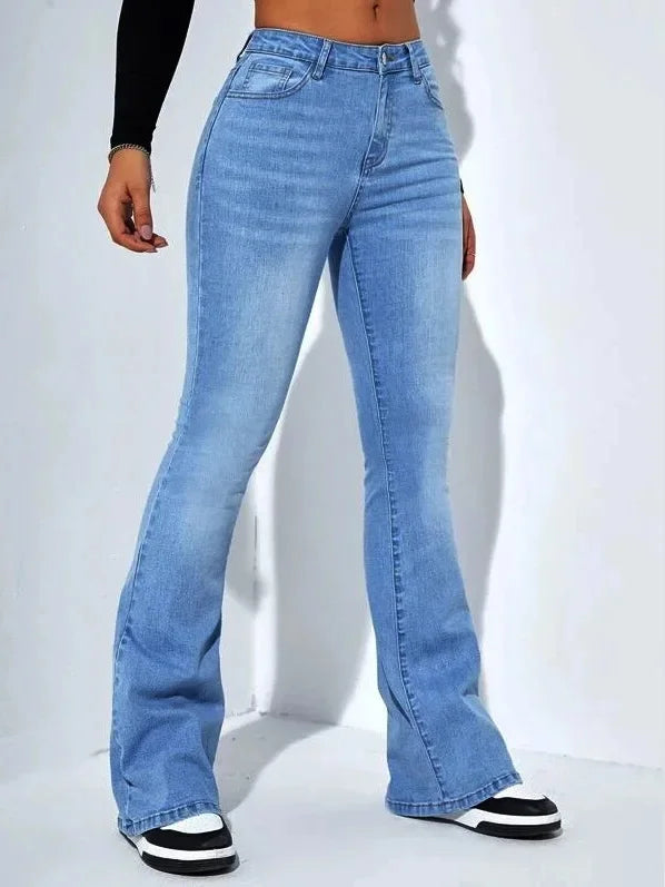Women's Slim Fit High-Waist Bootcut Jeans