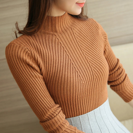 Women's Slim Kinitted Winter Turtleneck Sweater