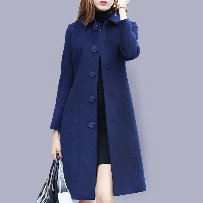 Women's Slimming Woolen Overcoat