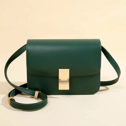 Women's Solid Color Genuine Leather Shoulder Bags