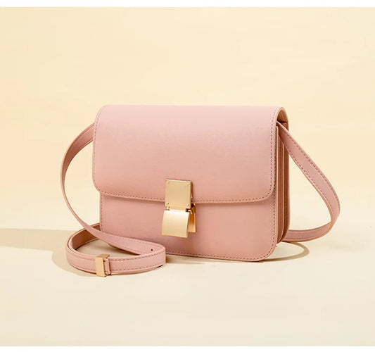 Women's Solid Color Genuine Leather Shoulder Bags