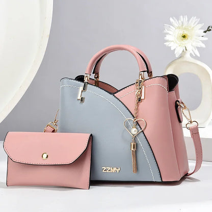Women's Splicing Color Crossbody Bag