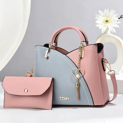 Women's Splicing Color Crossbody Bag