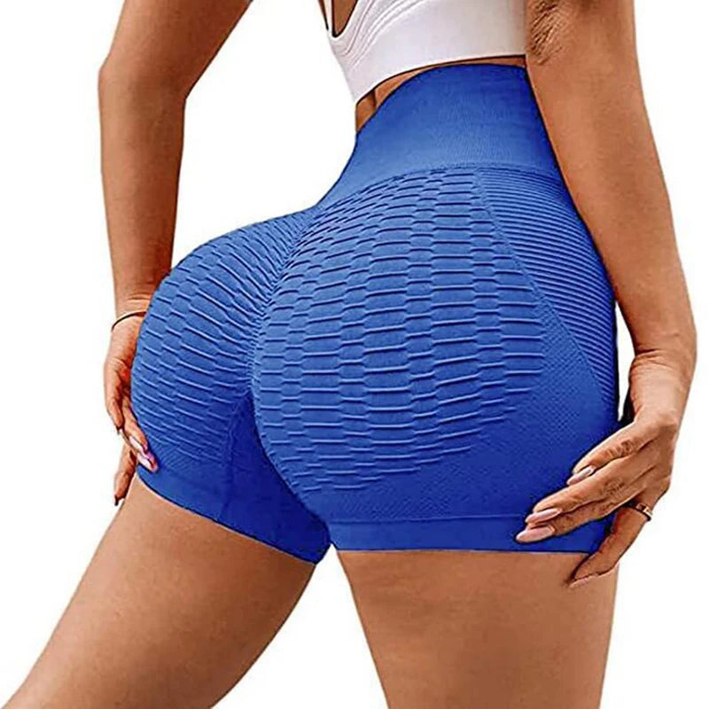 Women's Sports Yoga High Waist Lift Hip Shorts