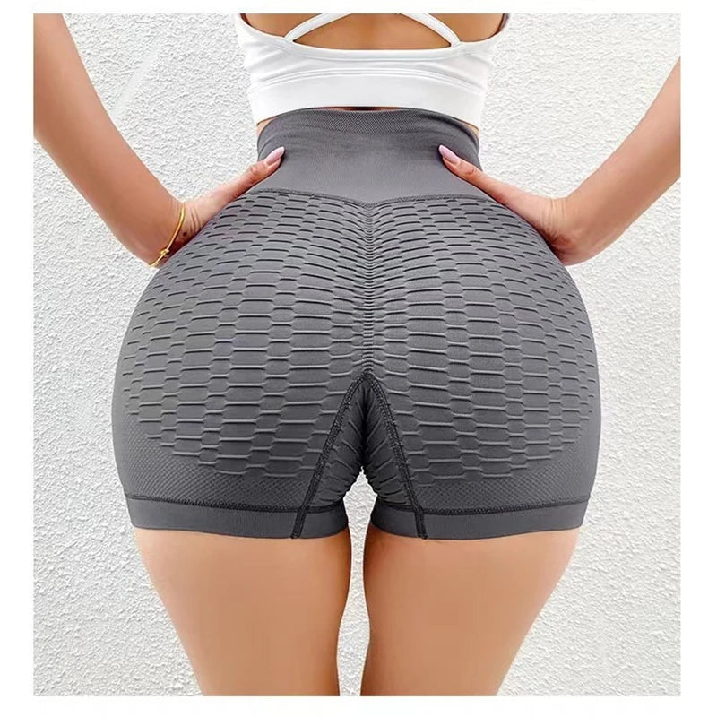Women's Sports Yoga High Waist Lift Hip Shorts