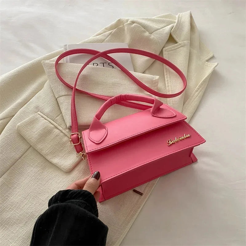 Women's Square Cross Body Leather Shoulder Bags