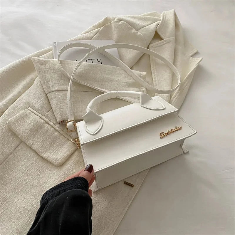 Women's Square Cross Body Leather Shoulder Bags