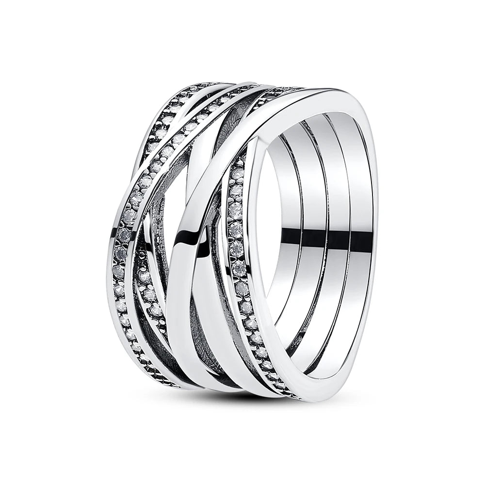 Women's Sterling Silver Heart Rings