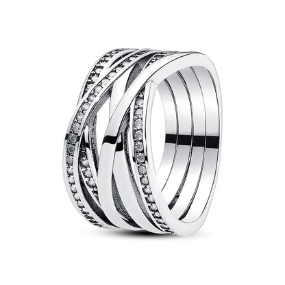 Women's Sterling Silver Heart Rings