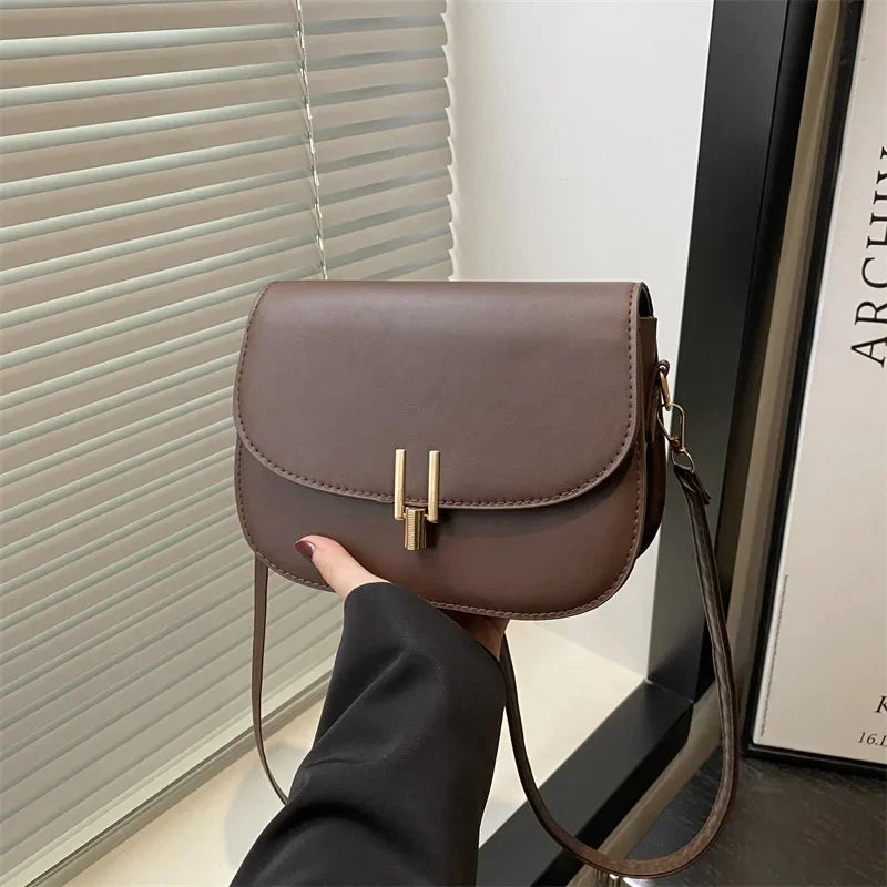 Women's Retro Stripe Single Shoulder Satchel Bag