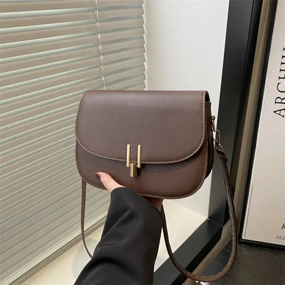 Women's Retro Stripe Single Shoulder Satchel Bag