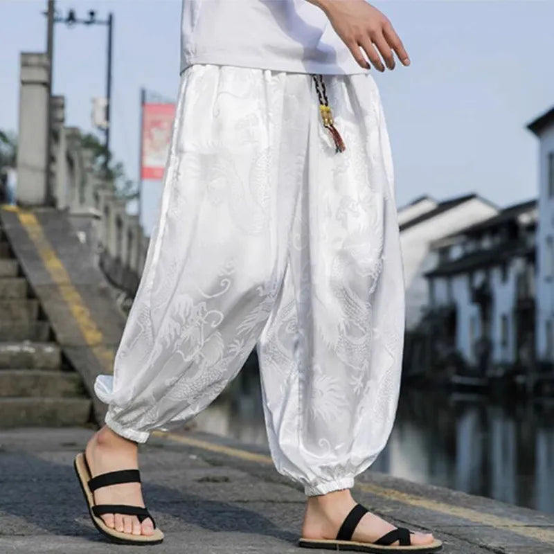Women's Summer Silk Bohemian Harem Pants