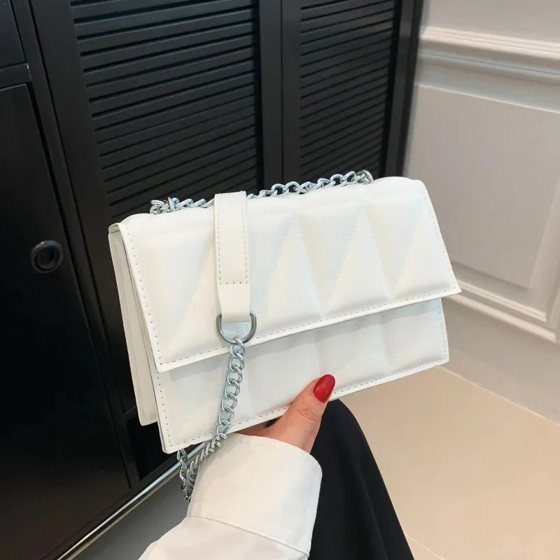 Women's Summer Square Chain Strap Crossbody Bag