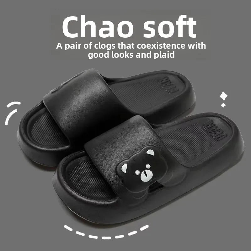 Women's Summer Thick Bottom Panda Sandals