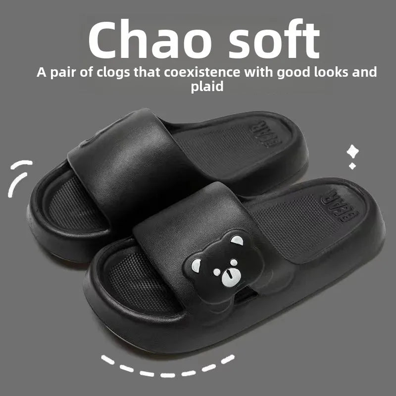 Women's Summer Thick Bottom Panda Sandals