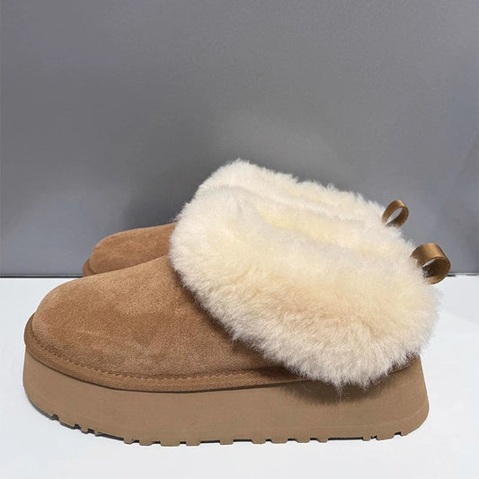 Women's Thick Soled Winter Snow Ankle Boots