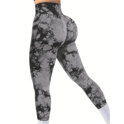 Women's Tie-Dye Seamless Butt Lifting Leggings
