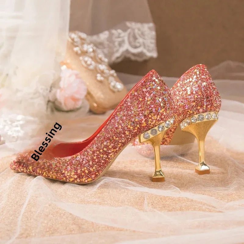 Women's Toe High Heel Wedding Shoes