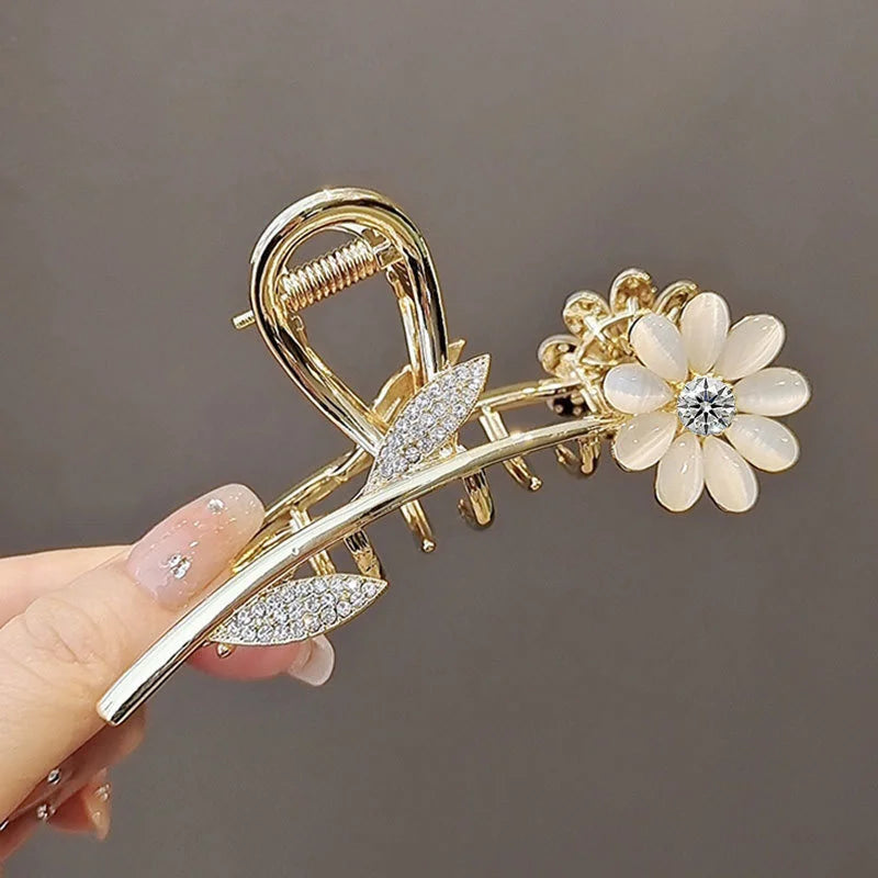 Women's Vintage Butterfly Metal Pearl Hair Clips