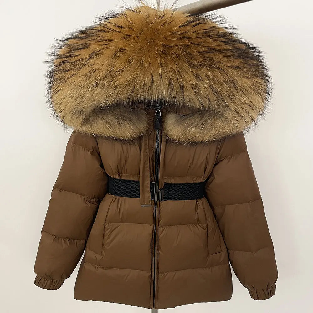 Women's Waterproof Fox Fur Hoode Parka