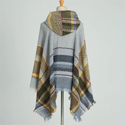 Women's Winter Cold Proof Stole Hooded Shawl