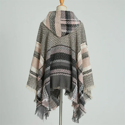 Women's Winter ColdProof Stole Hooded Shawl