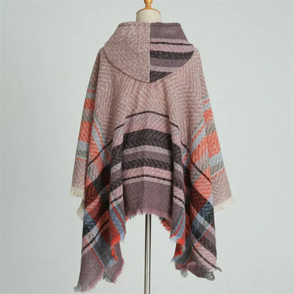 Women's Winter Cold Proof Stole Hooded Shawl