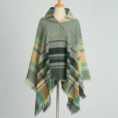 Women's Winter Cold Proof Stole Hooded Shawl
