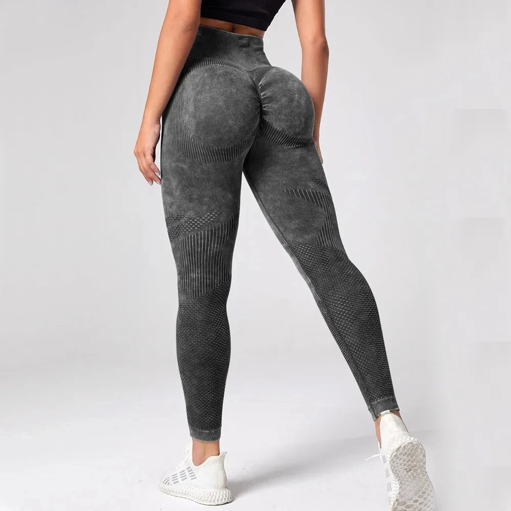 Women's Yoga Push Up Bubble Leggings
