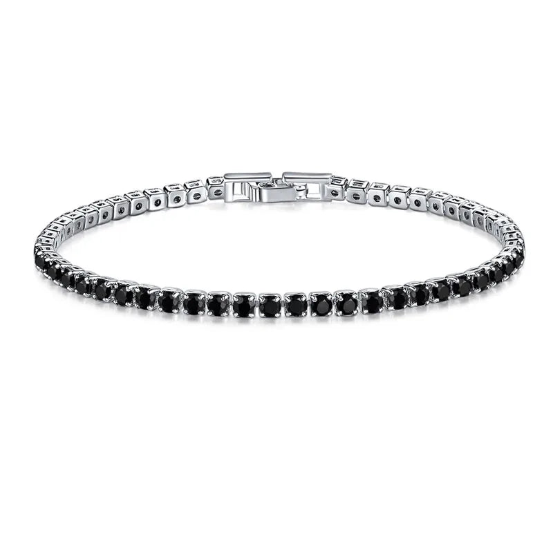 Women's 925 Sterling Silver Shiny CZ Bracelet